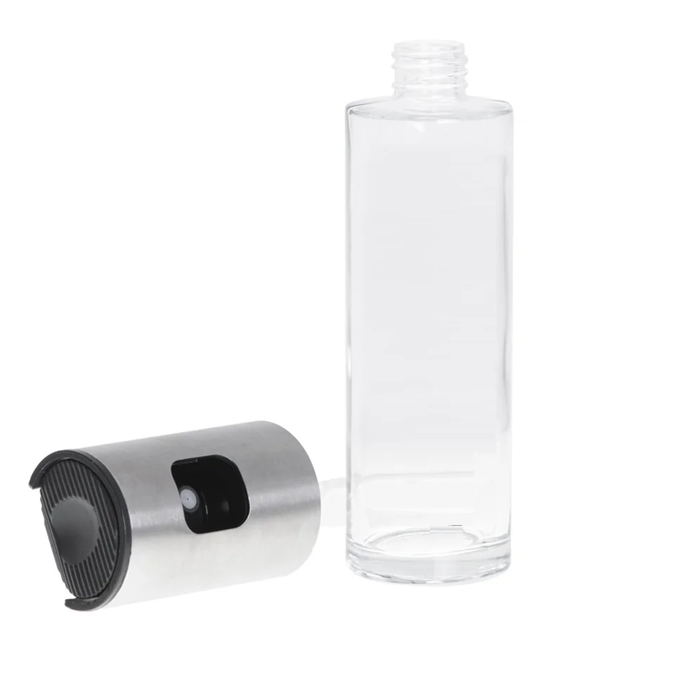 BBQ olaj- és ecetpermetező spray – rozsdamentes acél és üveg, 100 ml – precíz adagolás és stílusos dizájn