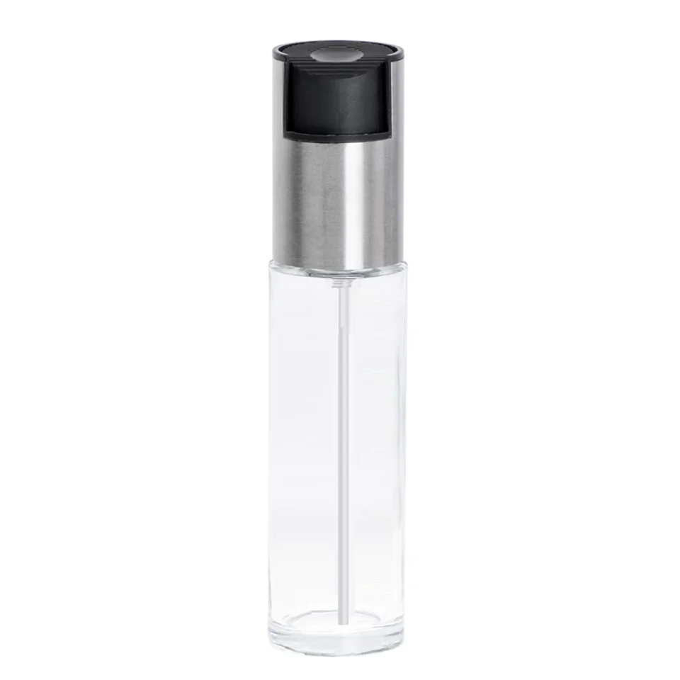 BBQ olaj- és ecetpermetező spray – rozsdamentes acél és üveg, 100 ml – precíz adagolás és stílusos dizájn