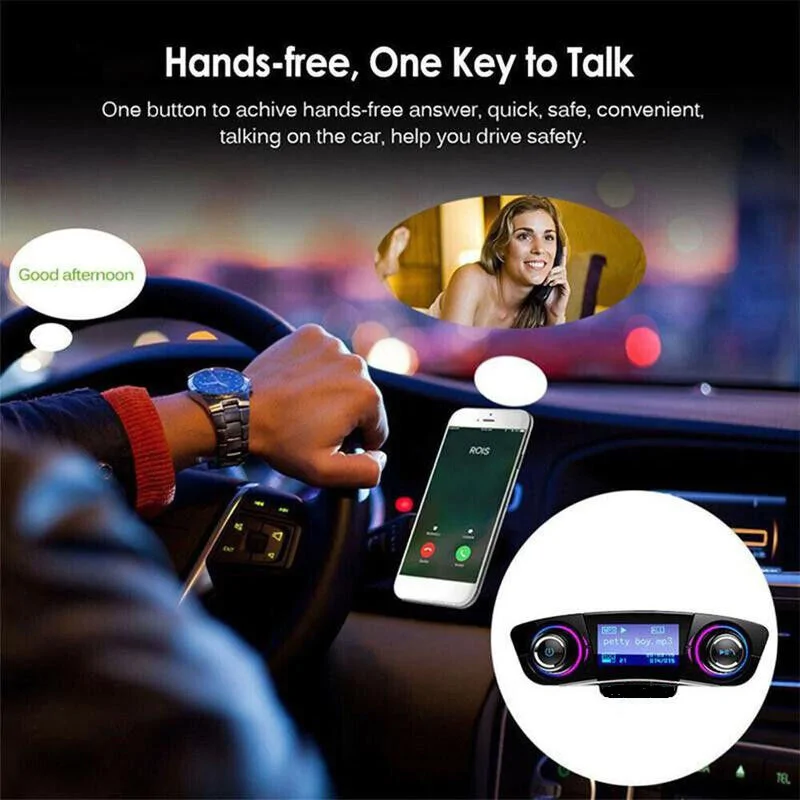Autórádió formájú 3in1 FM Transmitter, MP3-lejátszó és Bluetooth kihangosító