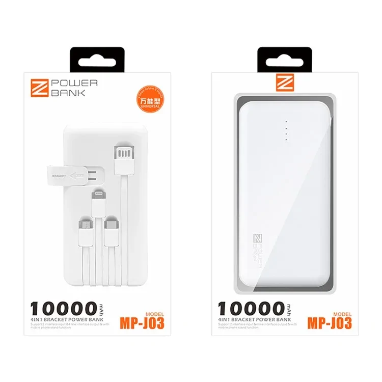 MP-J03 4 in 1 Power Bank (10000 mAh)