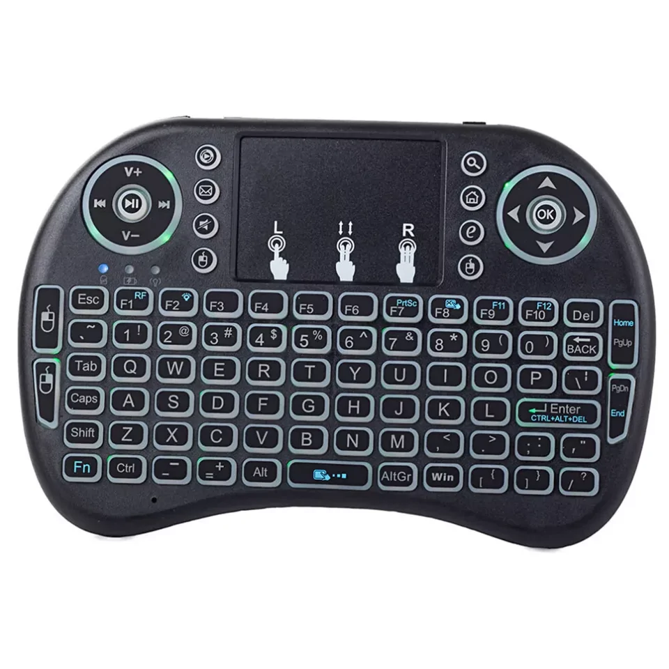 Vezeték nélküli mini billentyűzet + touchpad