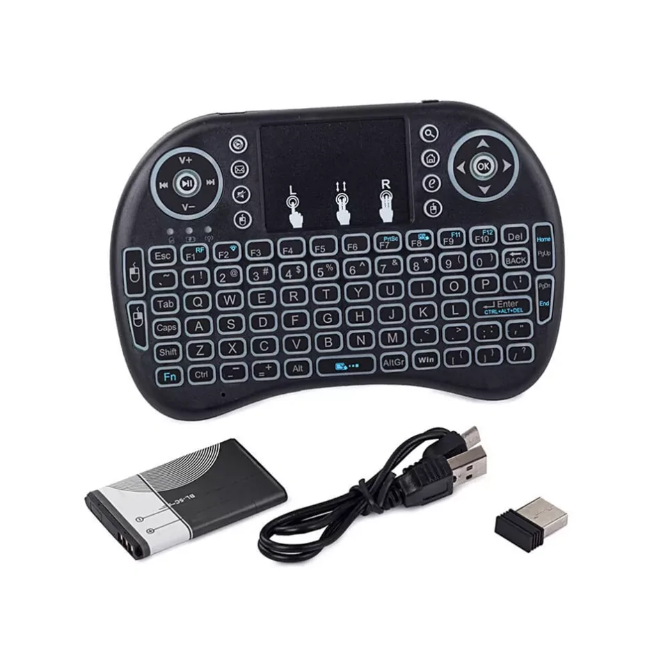 Vezeték nélküli mini billentyűzet + touchpad