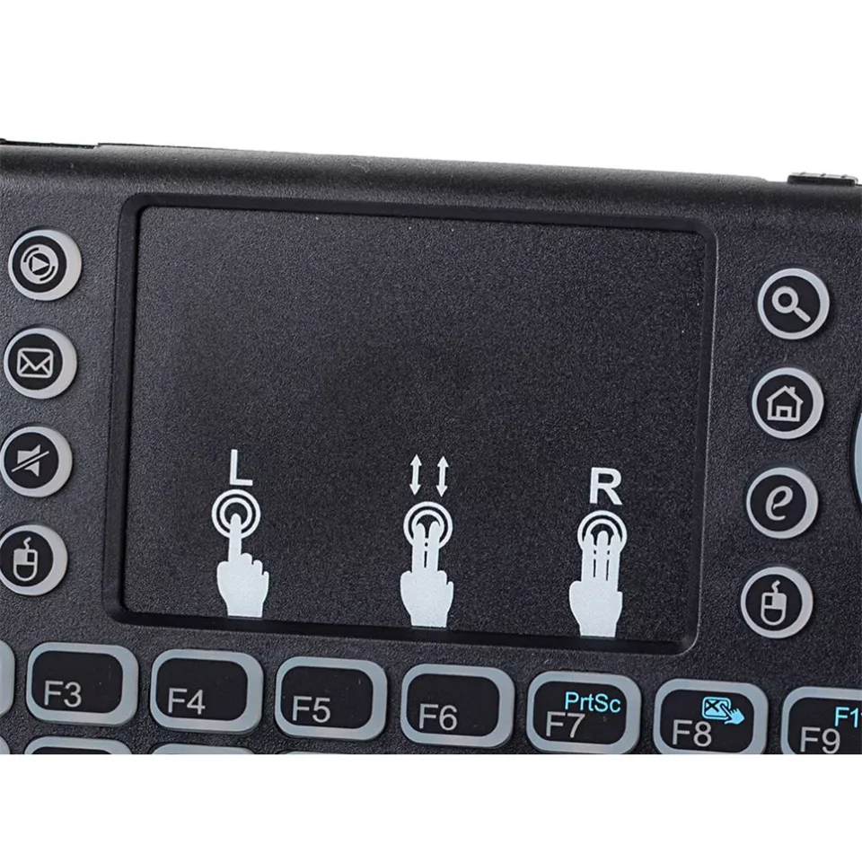 Vezeték nélküli mini billentyűzet + touchpad