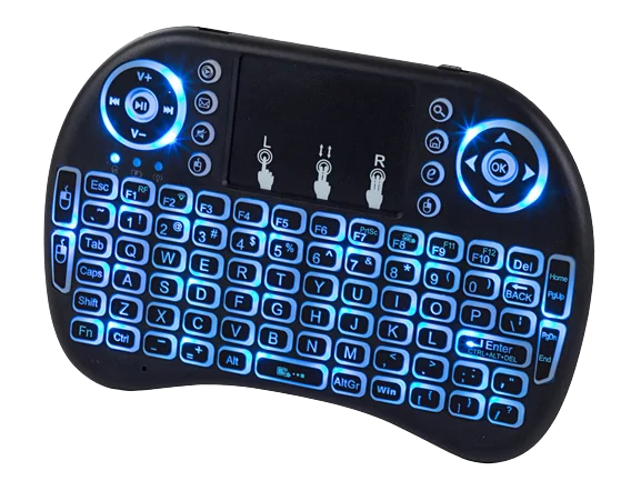 Vezeték nélküli mini billentyűzet + touchpad