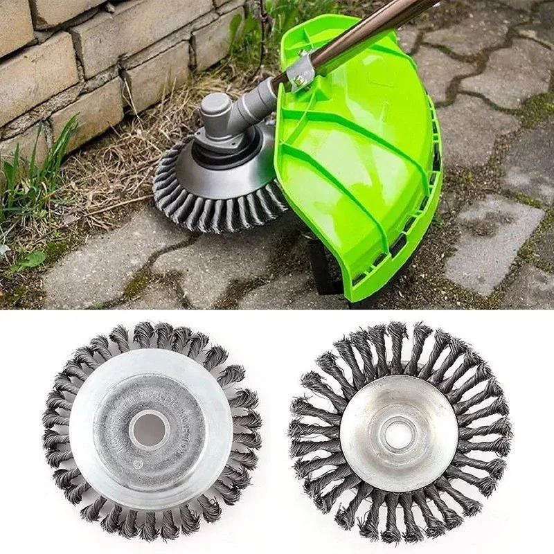 Térkő tisztító kefe fűkaszához