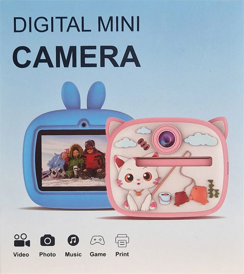 4in1 mini fényképező és nyomtató gyerekeknek