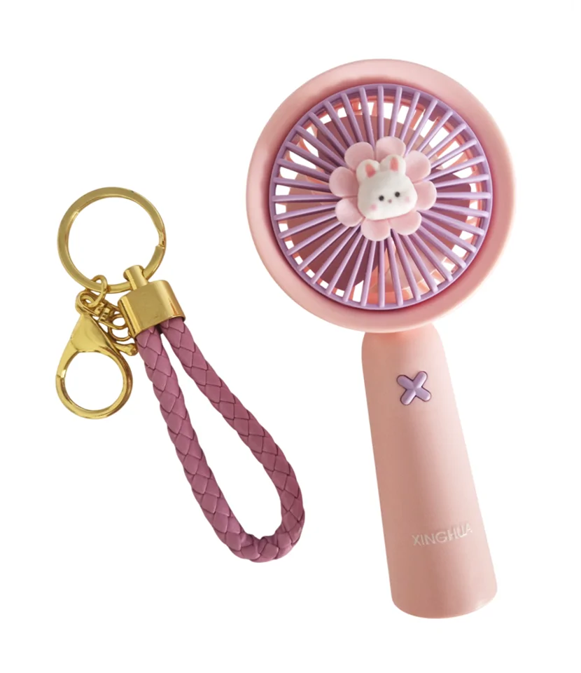 Mini hordozható kézi ventilátor rózsaszín