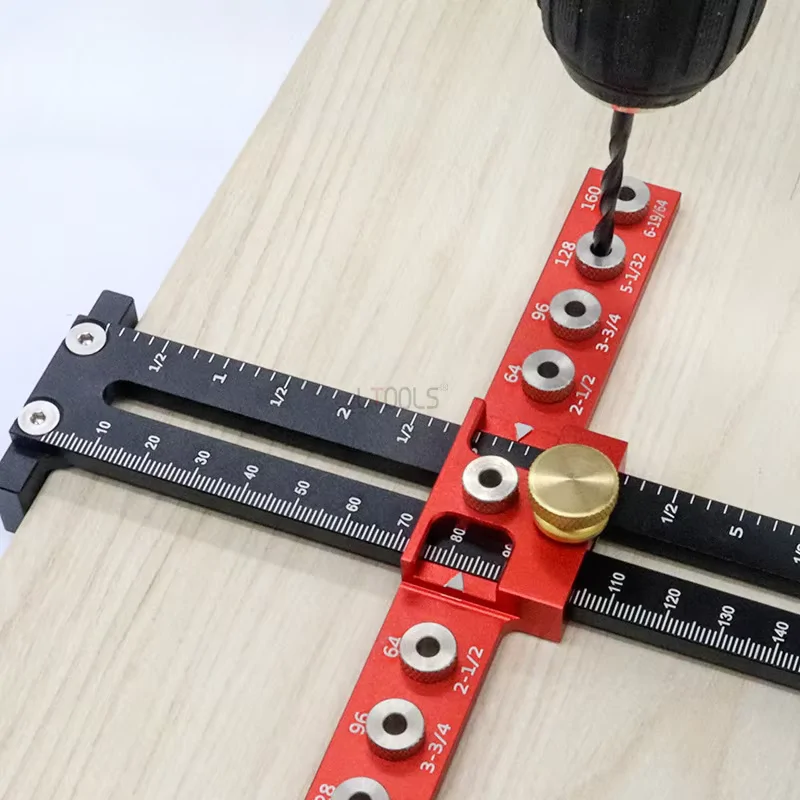 Állítható T-alakú fúrósablon fogantyúhoz