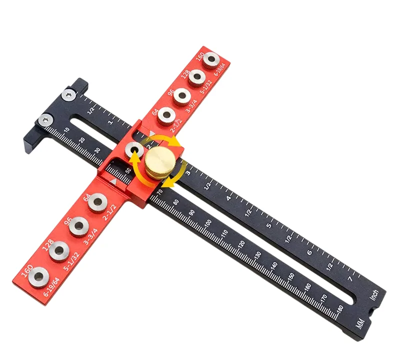 Állítható T-alakú fúrósablon fogantyúhoz