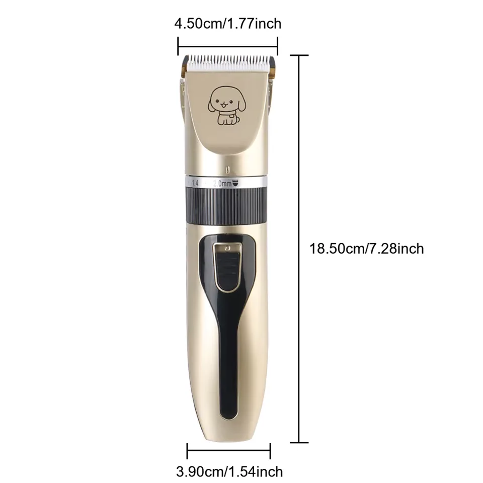 Akkumulátoros kisállat trimmer kit 