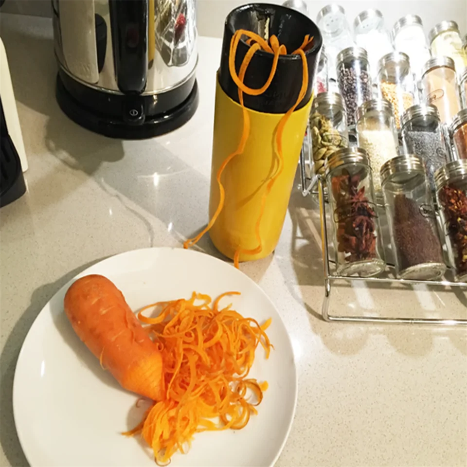 Zöldség spagetti készítő diétázóknak - kézi zöldségszeletelő az egészséges életmódért - egyszerűen használható, biztonságos és könnyen tisztítható