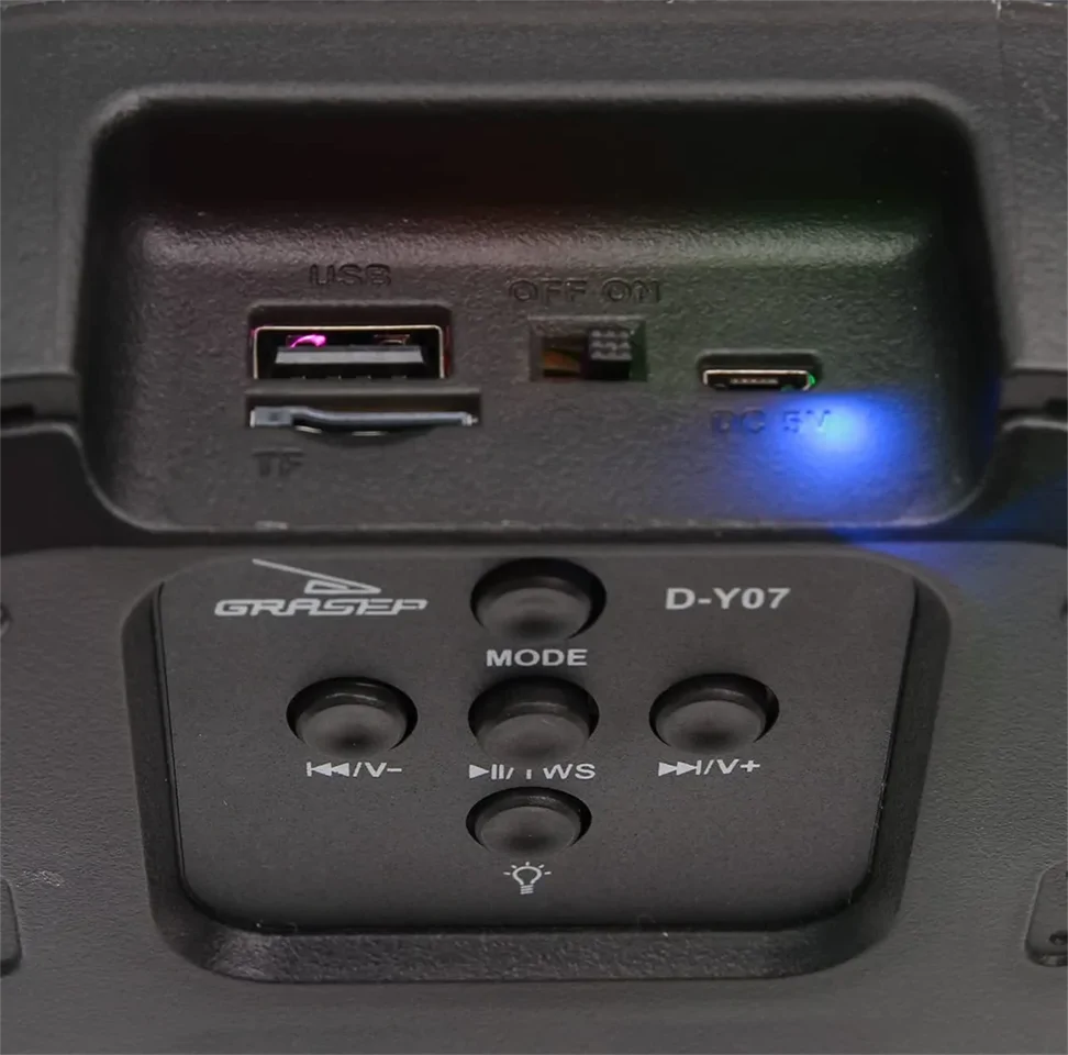 ZQS1205 RGB LED Bluetooth hangszóró - kompakt méretű hangszóró minden alkalomra - könnyen hordozható, kiváló hangminőség