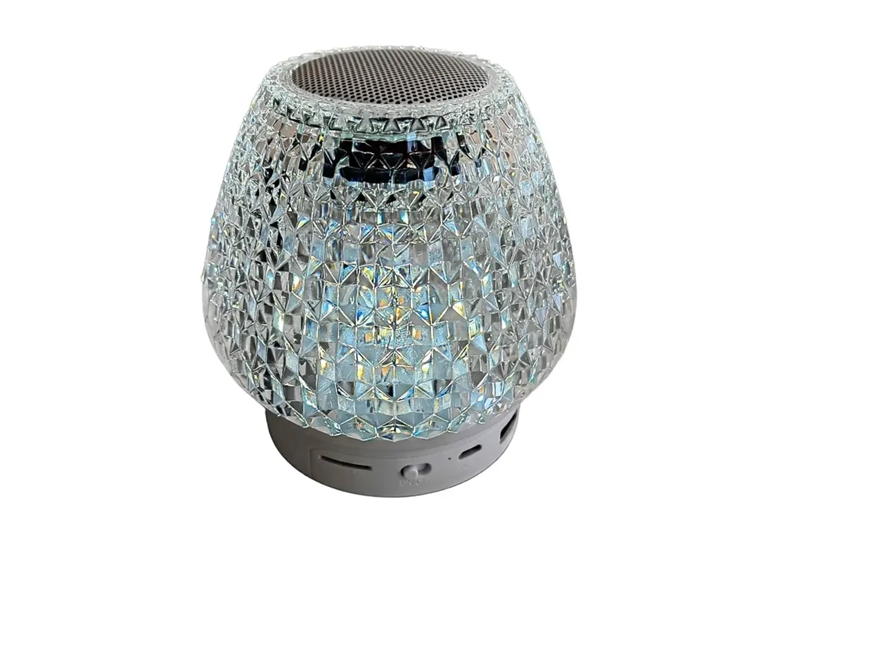 GIBOX G5S 2in1 kristály alakú okos lámpa - USB-ről tölthető, felakasztható party lámpa Bluetooth hangszóróval