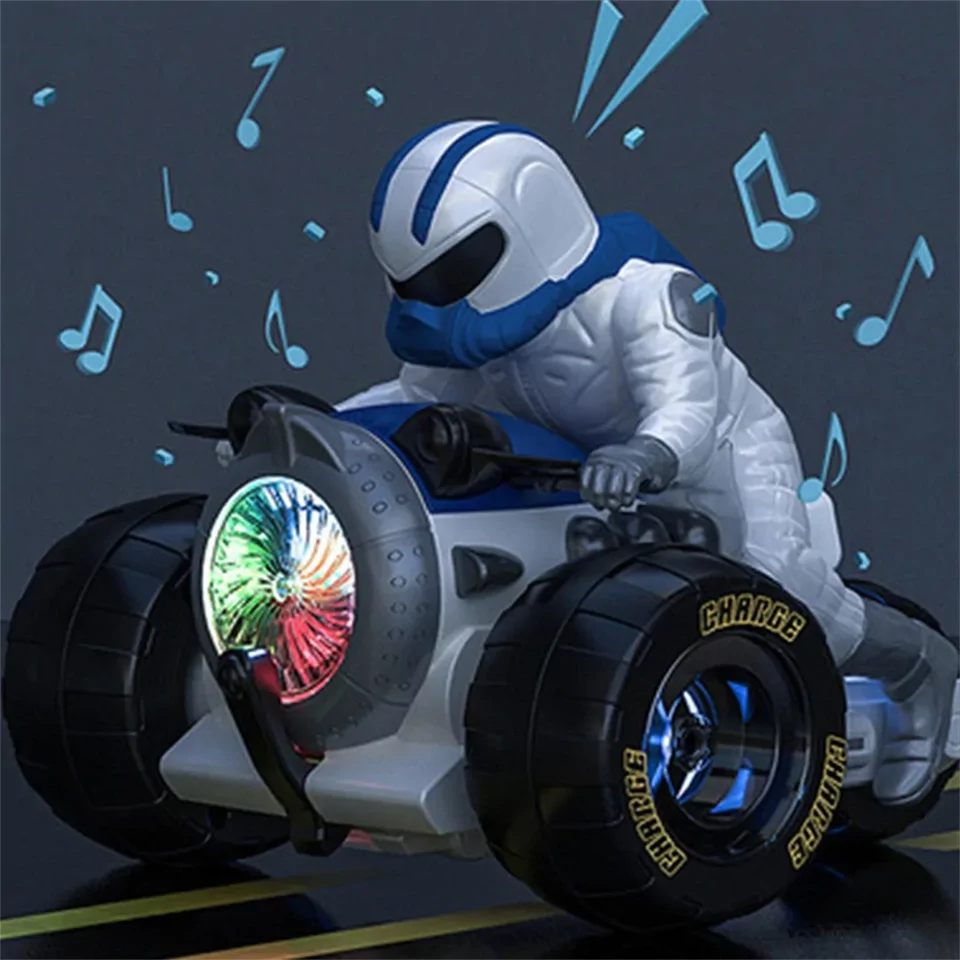 Zenélő és világító cross motoros kaszkadőr figura