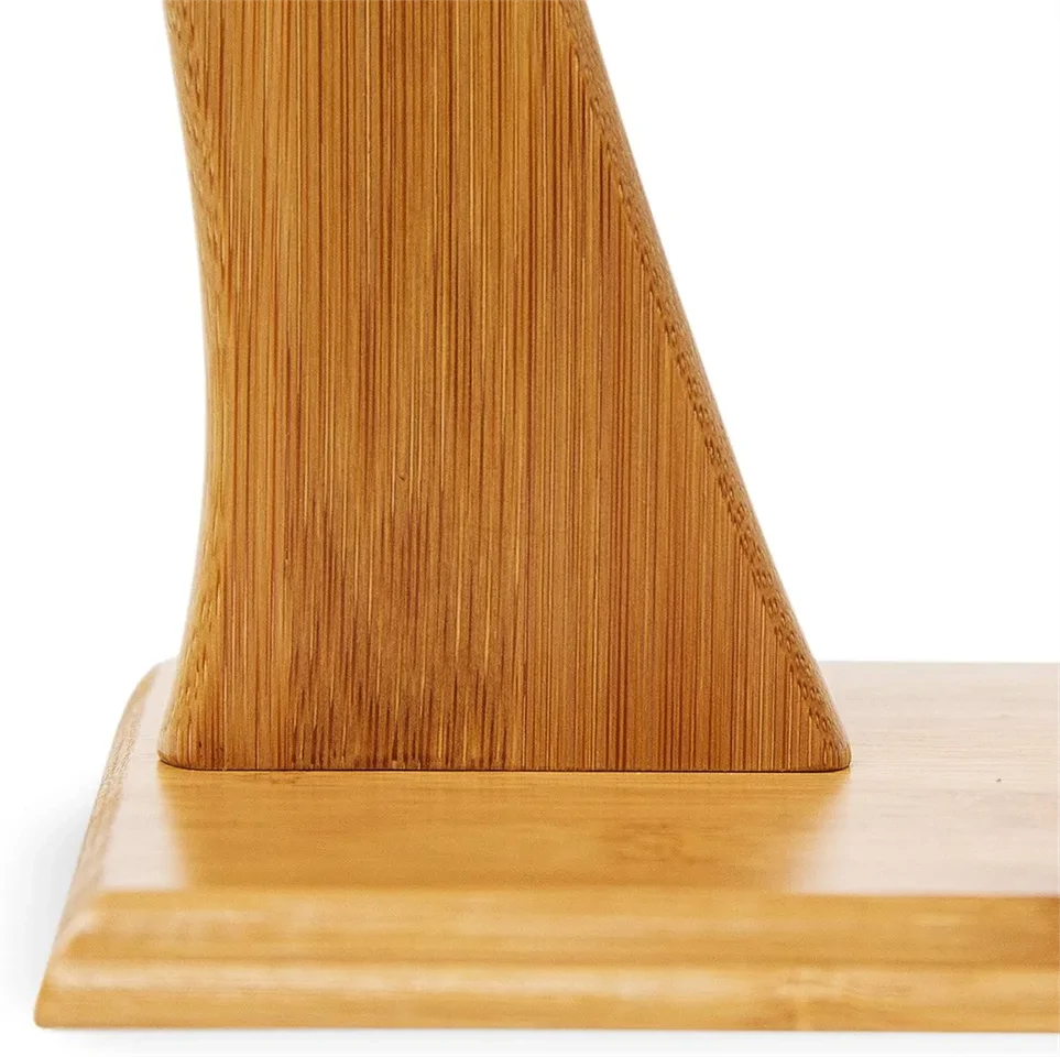 2in1 banán érlelő és frissen tartó kampó bambuszból és fémből - 28,5x16x16 cm