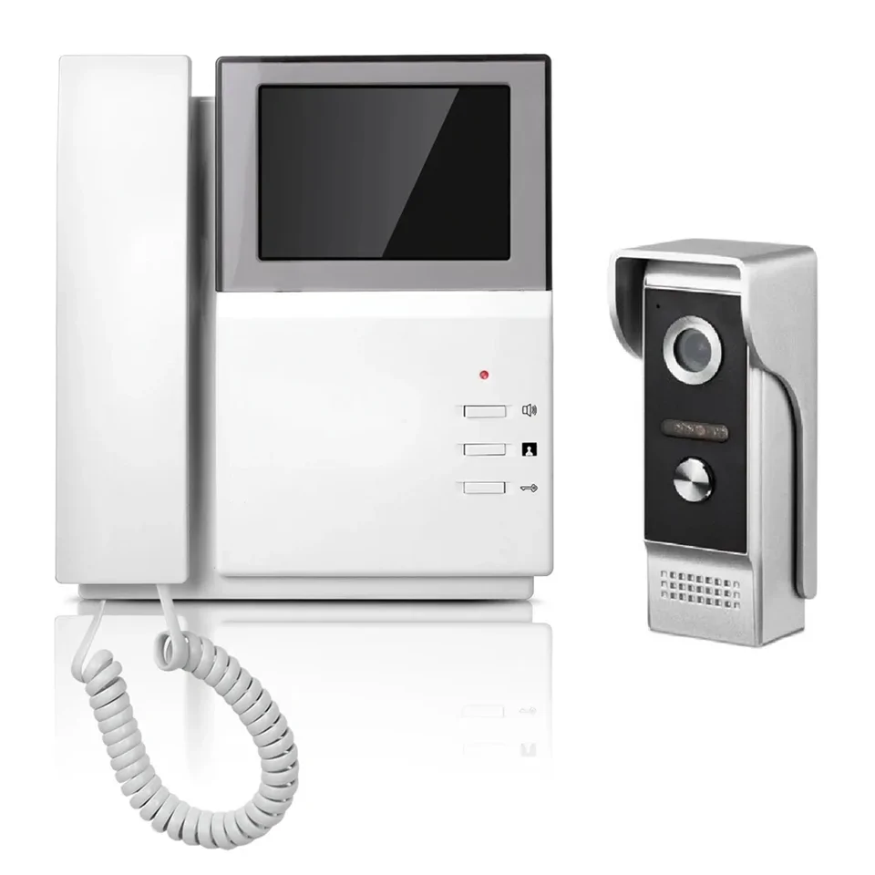 Videós kaputelefon - vízálló wifi-s kapucsengő éjjellátó kamerával és 4,3" kijelzővel - 480 x 272 P felbontás