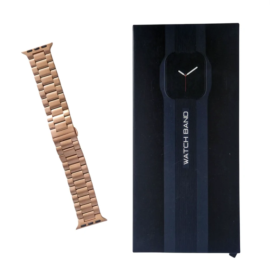 OULUOQI Apple Watch fém szíj