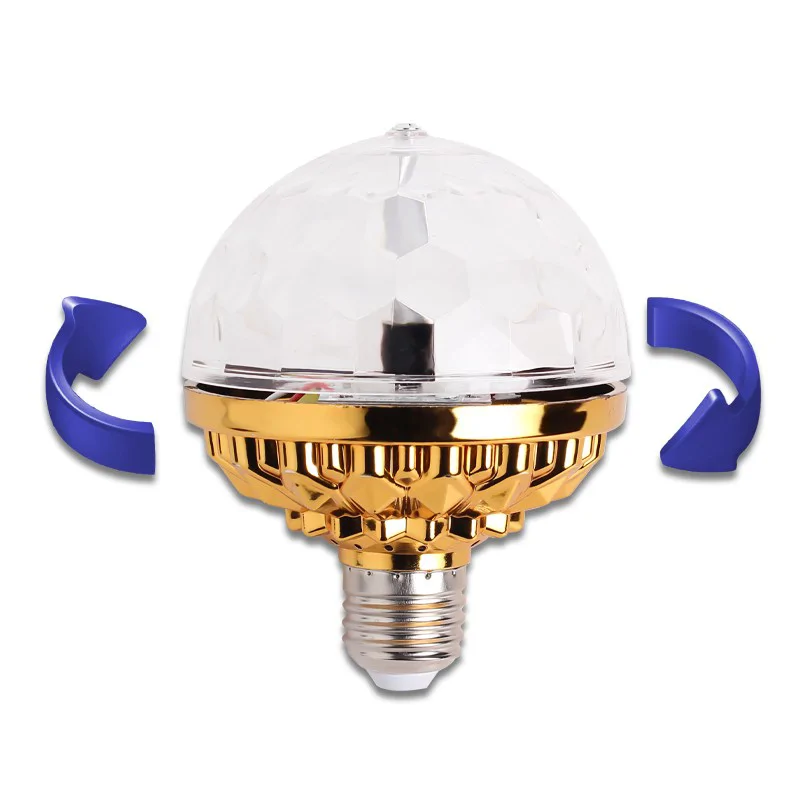 Forgó E27 LED diszkólámpa (3W)