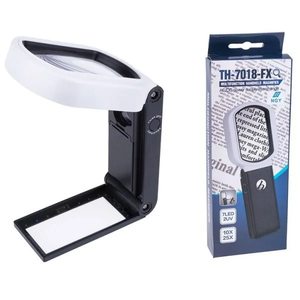 25x óriás kézi nagyító olvasáshoz LED világítással