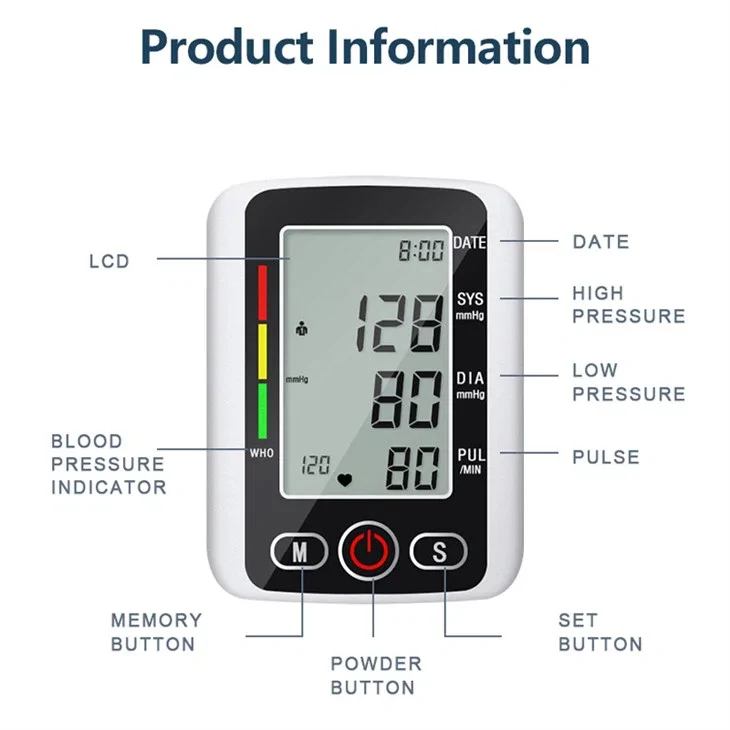 MCH-180 Digitális vérnyomásmérő nagy számokkal