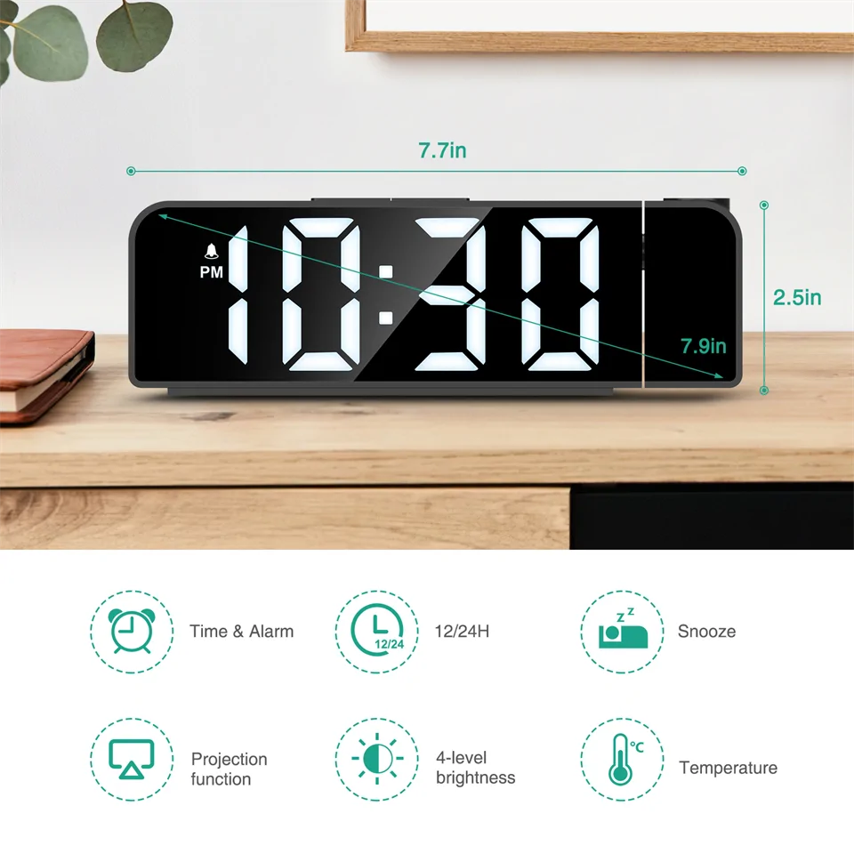 GH8013 LED kivetítős óra