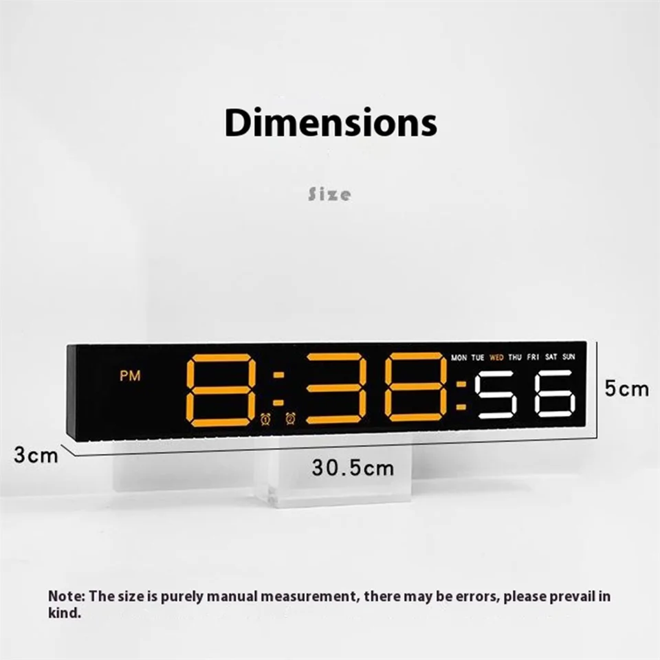 Digitális LED ébresztőóra ritmusra villogó LED sorral