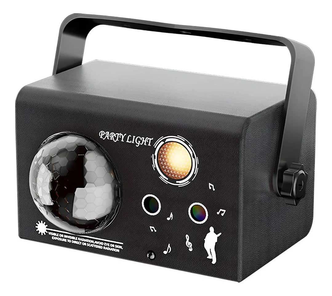 3in1 lézer+LED party fény távirányítóval
