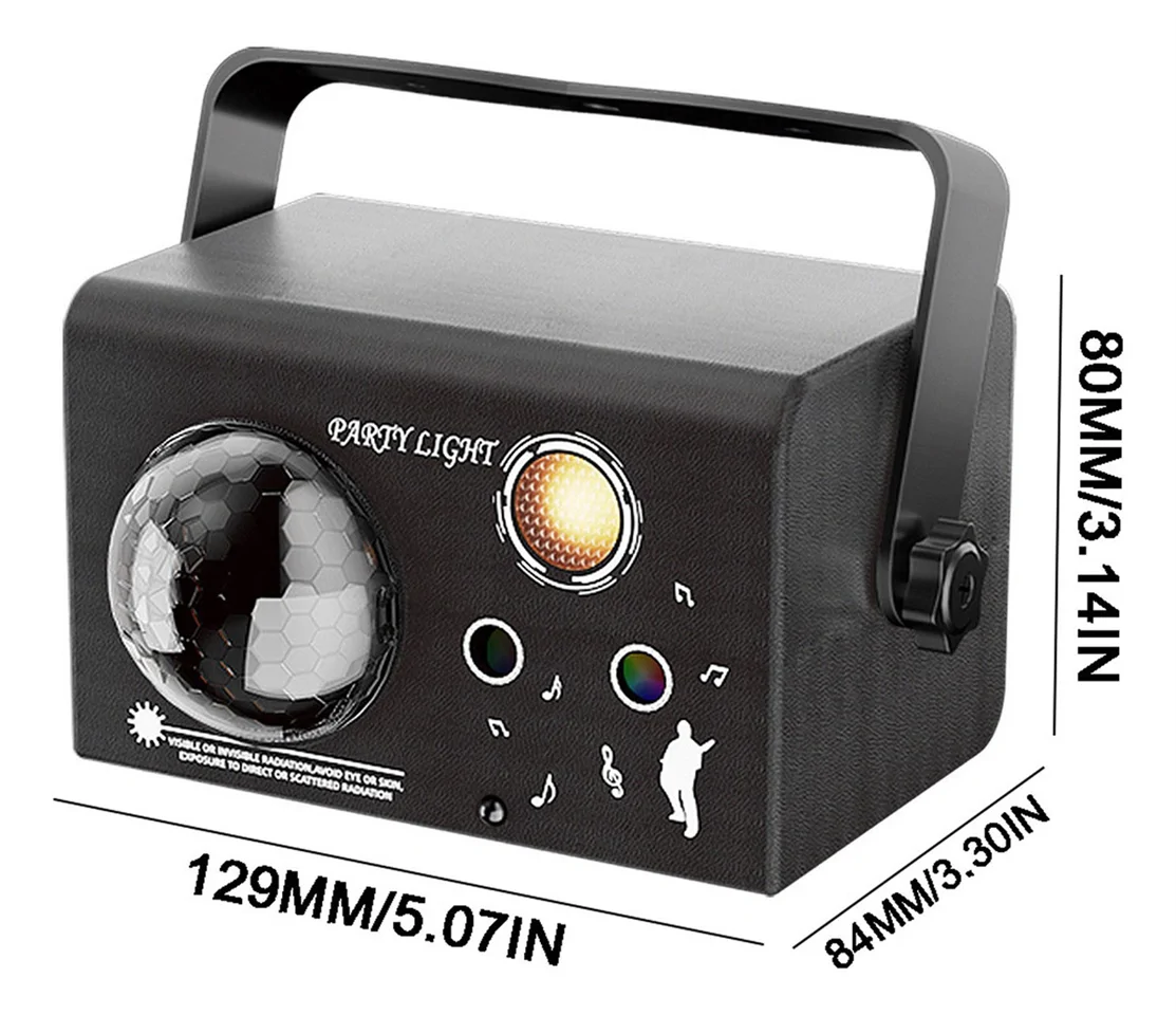 3in1 lézer+LED party fény távirányítóval