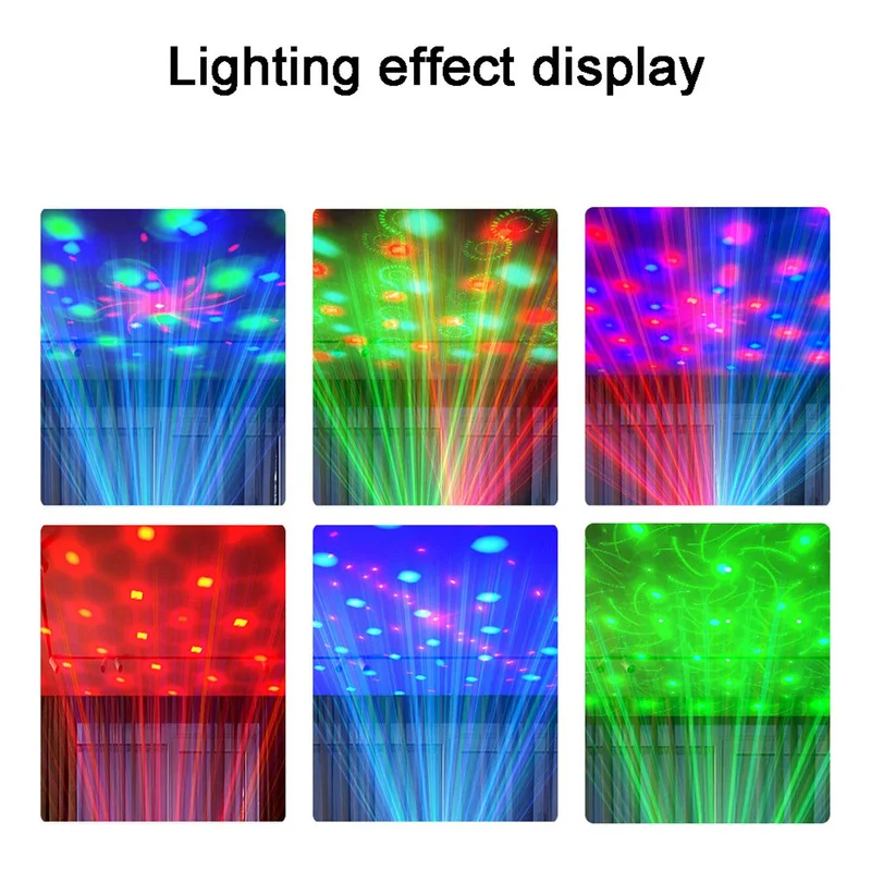 3in1 lézer+LED party fény távirányítóval