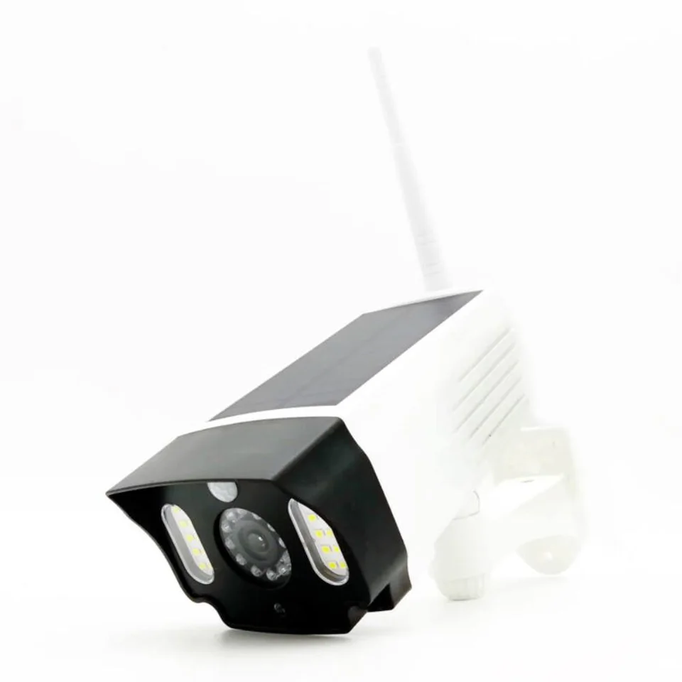 Biztonsági álkamera mozgásérzékelős napelemes LED reflektorral MSK