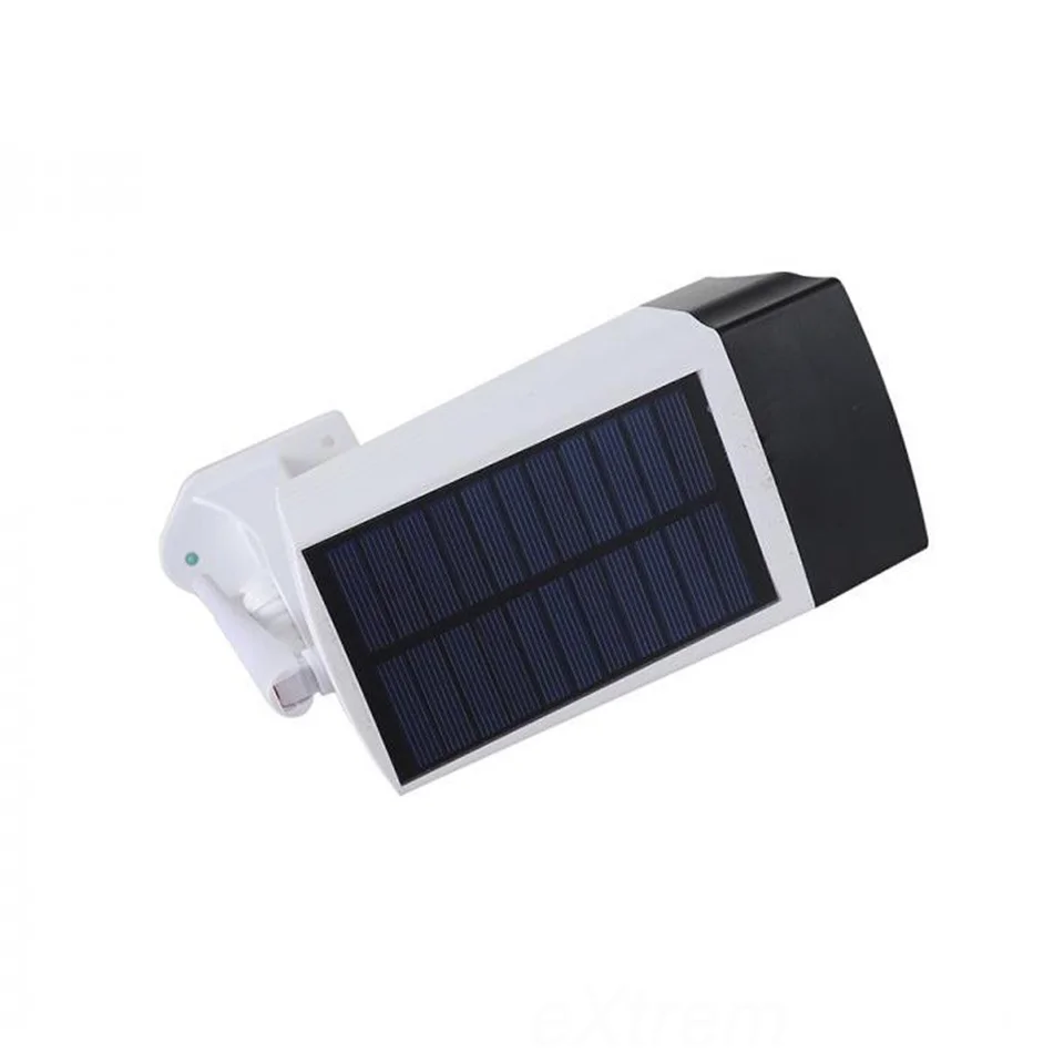 T-28 napelemes, mozgásérzékelős álkamera LED reflektorral, időjárásálló kivitelben - MSK