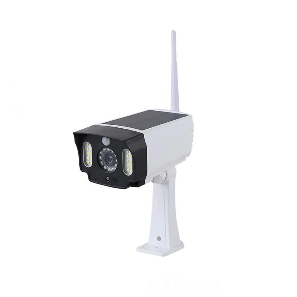 T-28 napelemes, mozgásérzékelős álkamera LED reflektorral, időjárásálló kivitelben - MSK