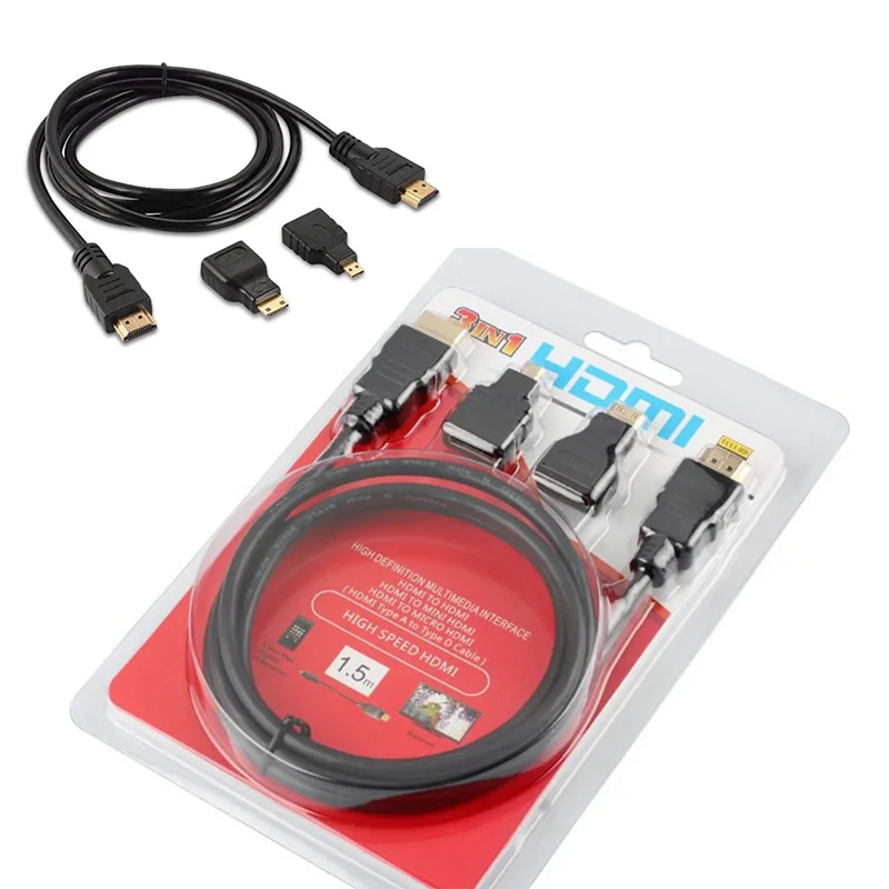 3in1 HDMI kábel kit /1080P, 1.5m/