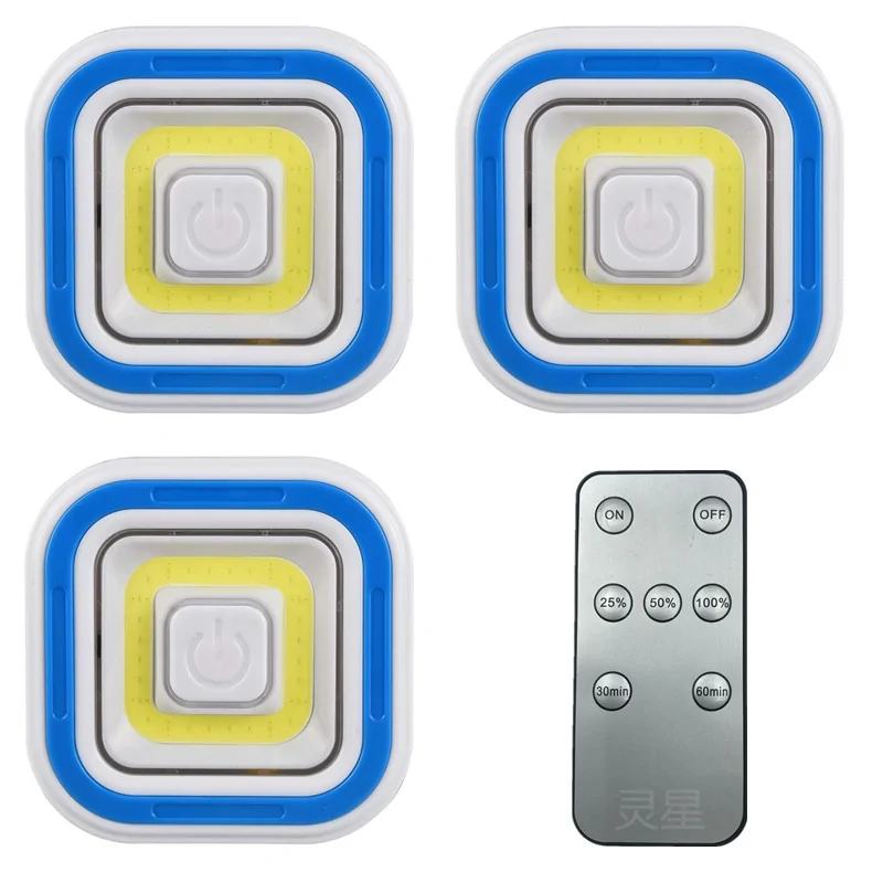 Vezeték nélküli COB LED lámpa szett távirányítóval