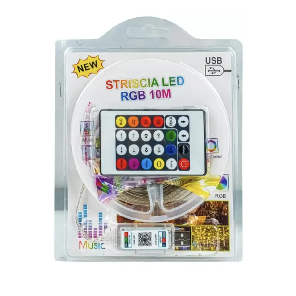 10m USB RGB LED szalag