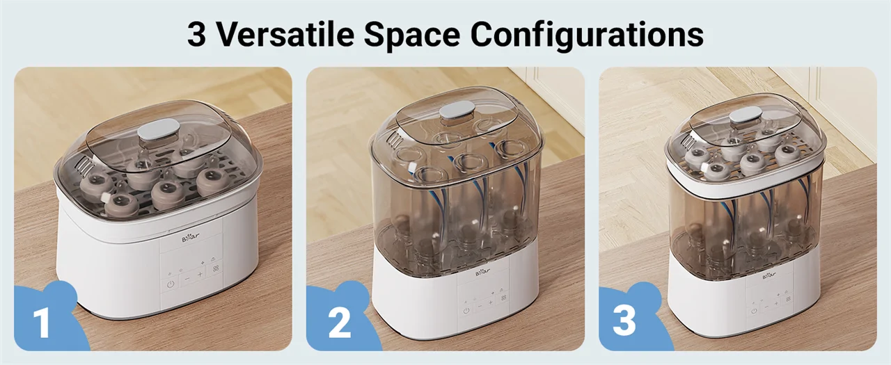 BEAR 4in1 cumisüveg sterilizáló + szárító