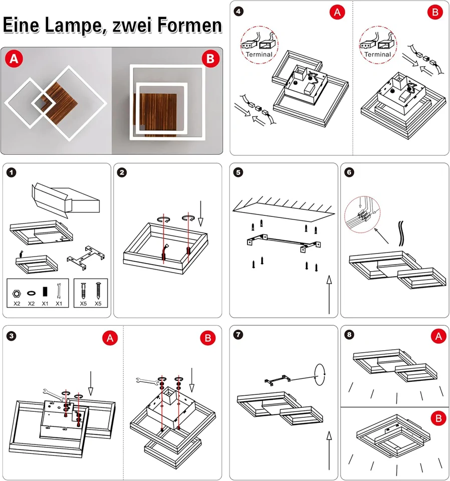 Fa mennyezeti LED lámpa 30W