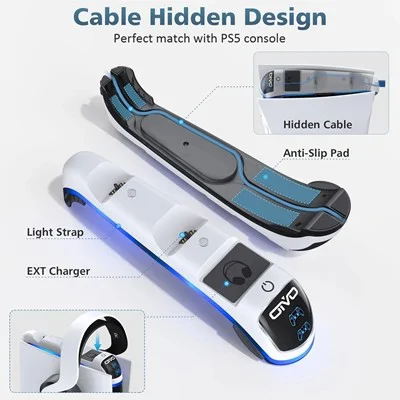 OIVO dual konzoltöltő és fejhallgató állvány (IV-P5252)