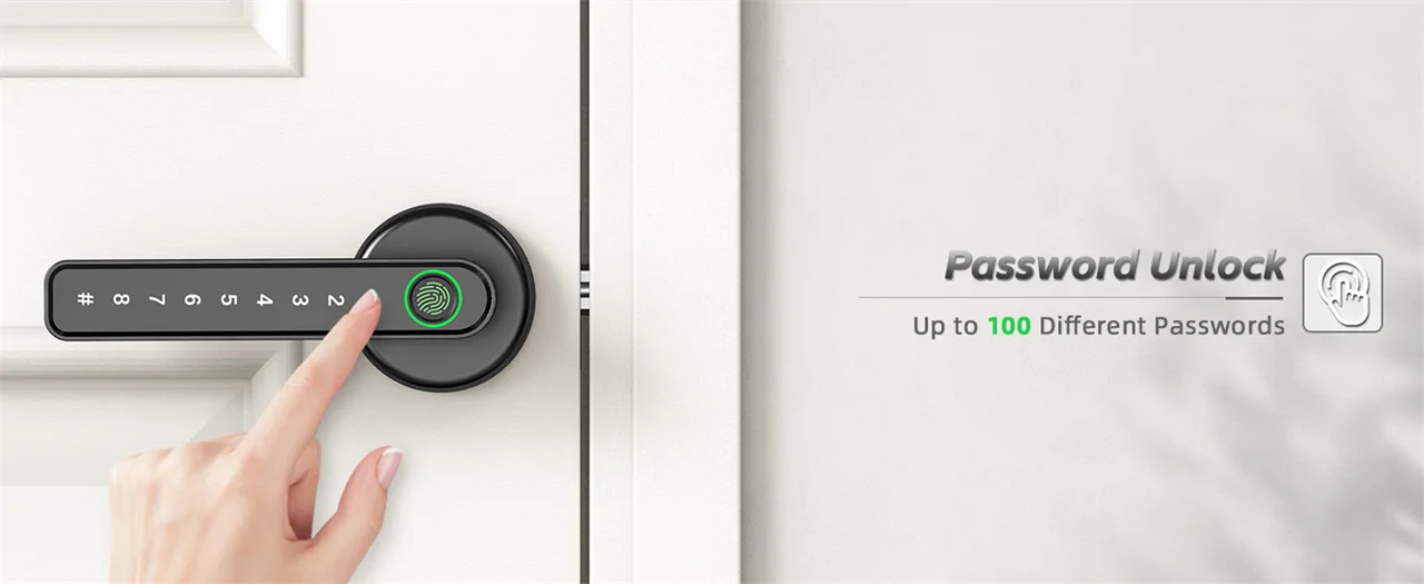 Wokesi TY190 Smart Lock /ujjlenyomat, jelszó, kulcs/
