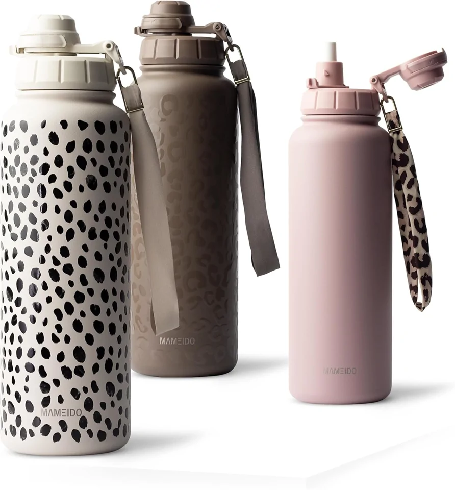 MAMEIDO thermo kulacs szívószállal 700 ml