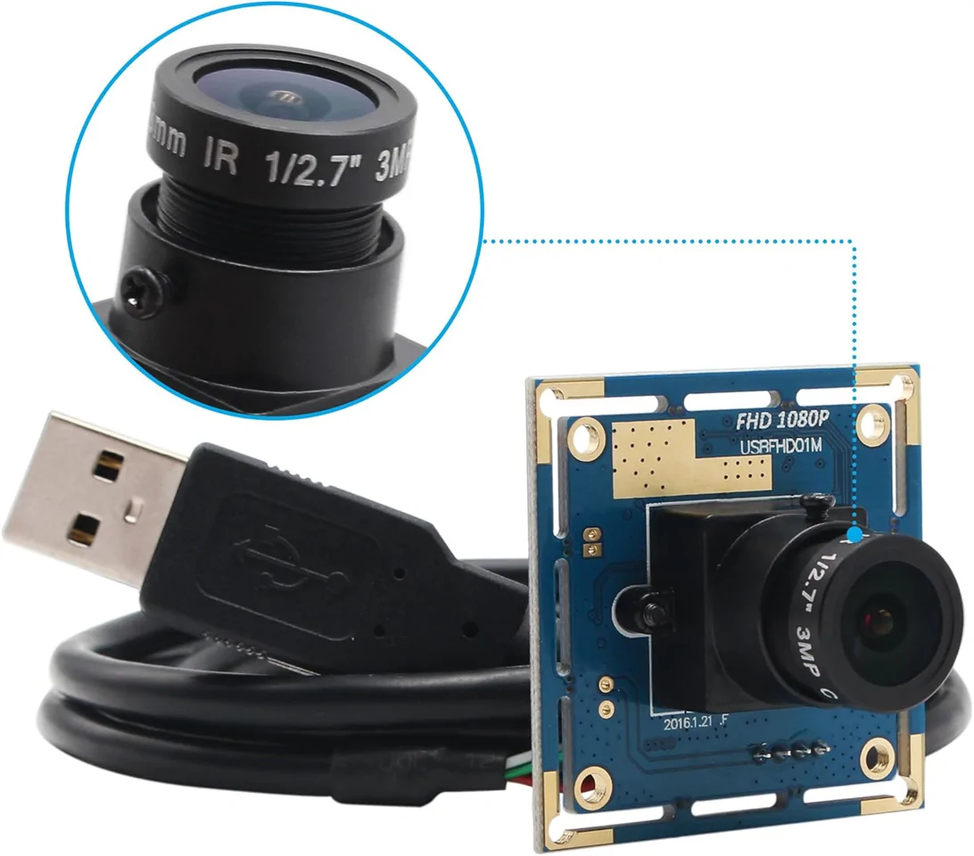 ELP 1080P USB Camera Module for Raspberry Pi