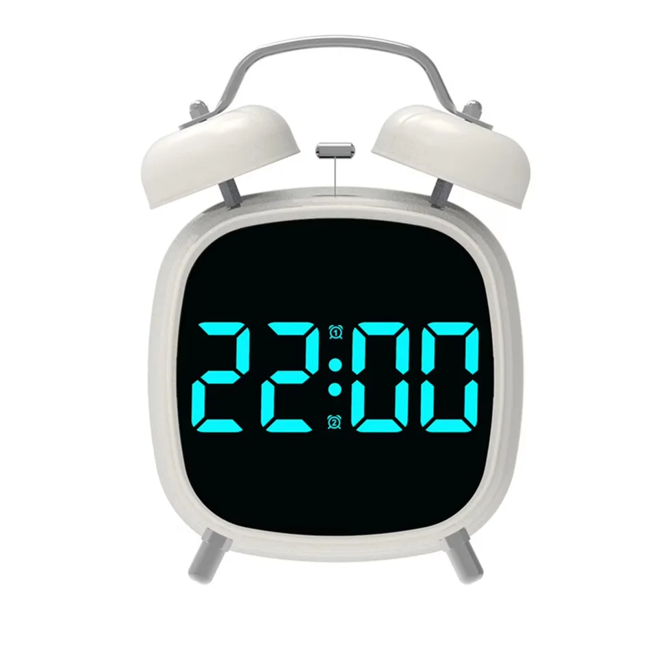 GH8035 LED kijelzős vekker ikercsengős ébresztőóra