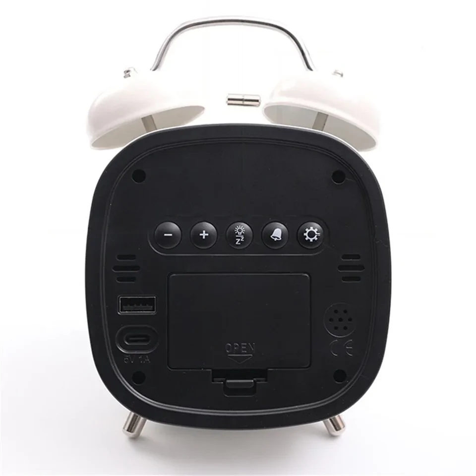 GH8035 LED kijelzős vekker ikercsengős ébresztőóra