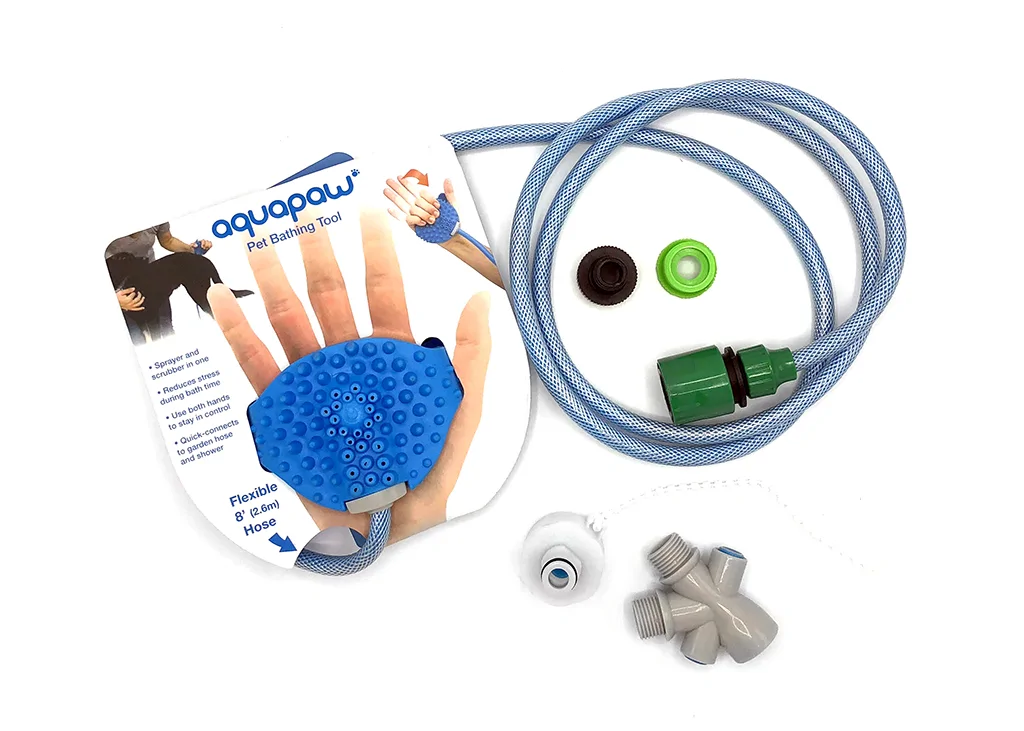 Aqua Paw masszírozós kutyazuhany 2.5m csővel