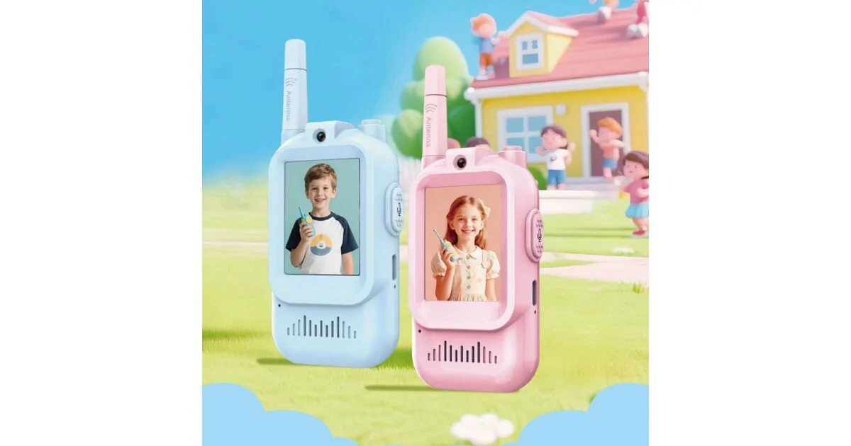 Videos walkie-talkie szett HD kameráva gyerekeknek