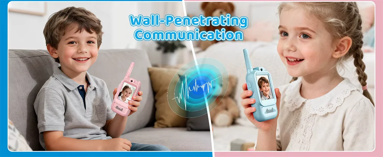 Videos walkie-talkie szett HD kameráva gyerekeknek