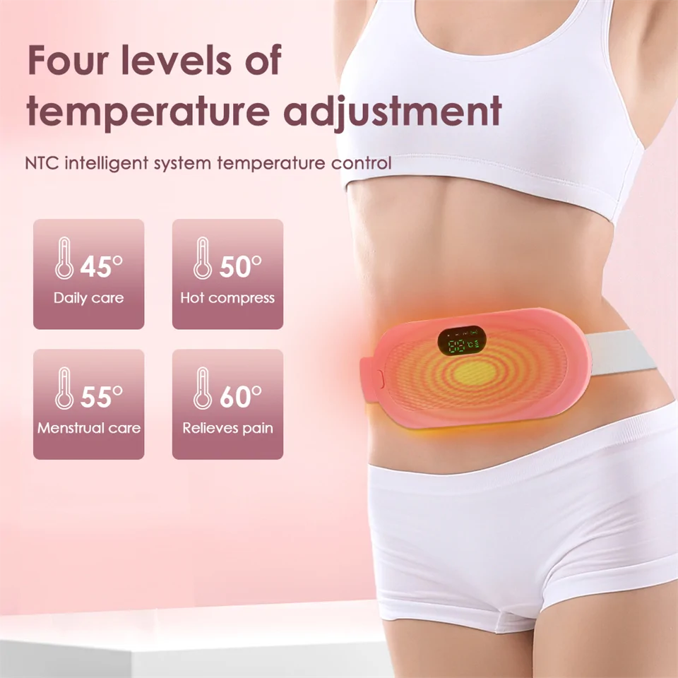 Vibrációs és melegítő menstruációs öv