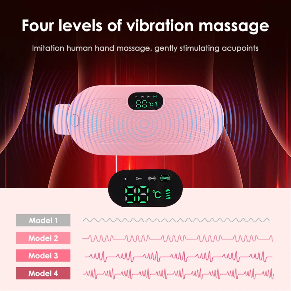 Vibrációs és melegítő menstruációs öv