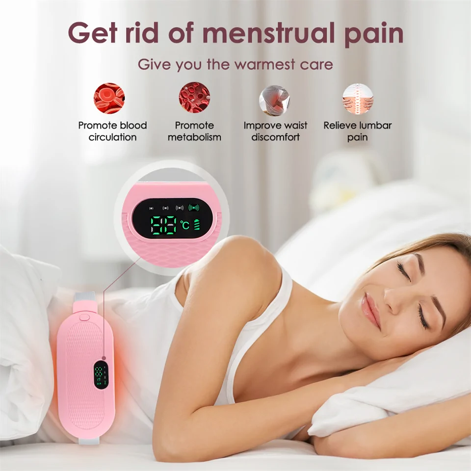 Vibrációs és melegítő menstruációs öv