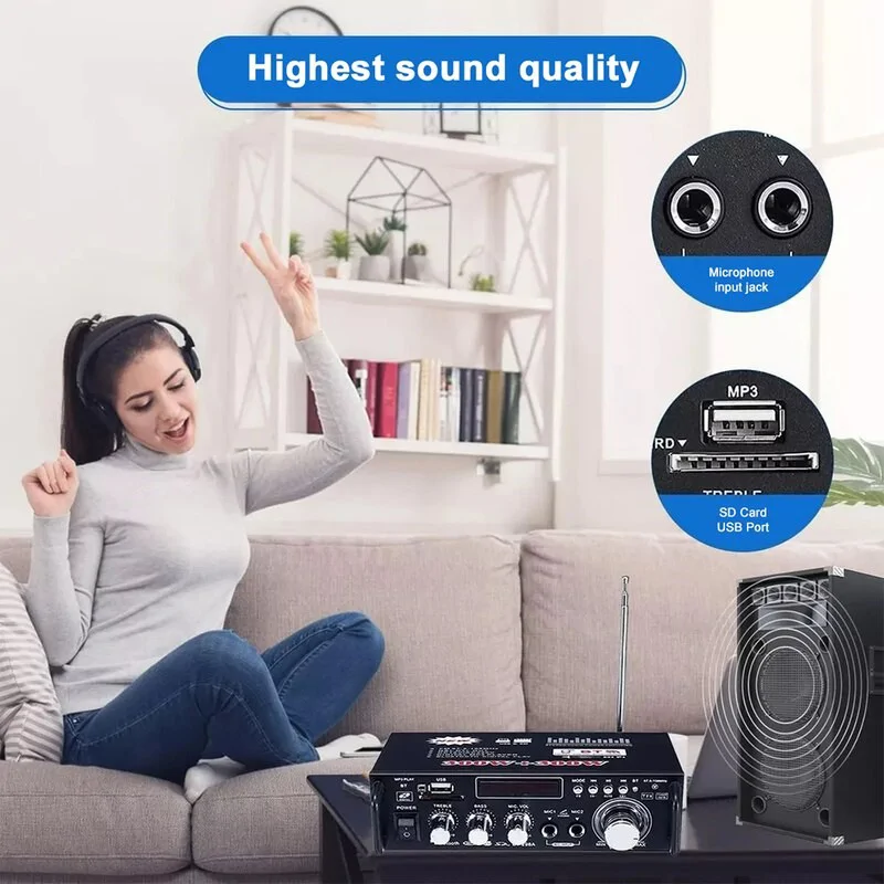 Digitális karaoke erősítő BT-298A